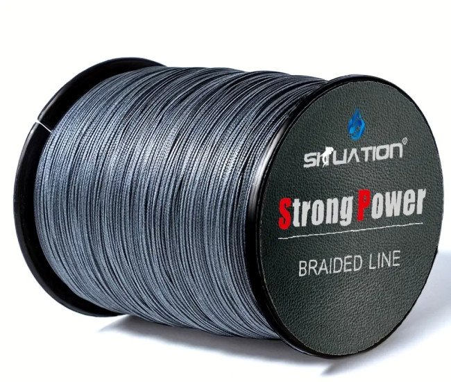 500m/1640ft Super Strong Fishing Line, 4-Strand Multifilament PE Anti-abrasion Braided Line, 10 20 30 40 80 LB for Smooth Long Casting