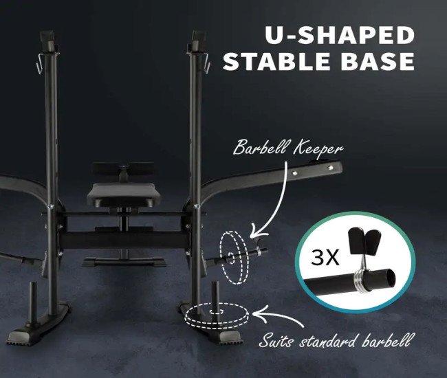 [8-in-1 Press Weight Bench] Weight Bench 8-in-1 Press Multi-Station