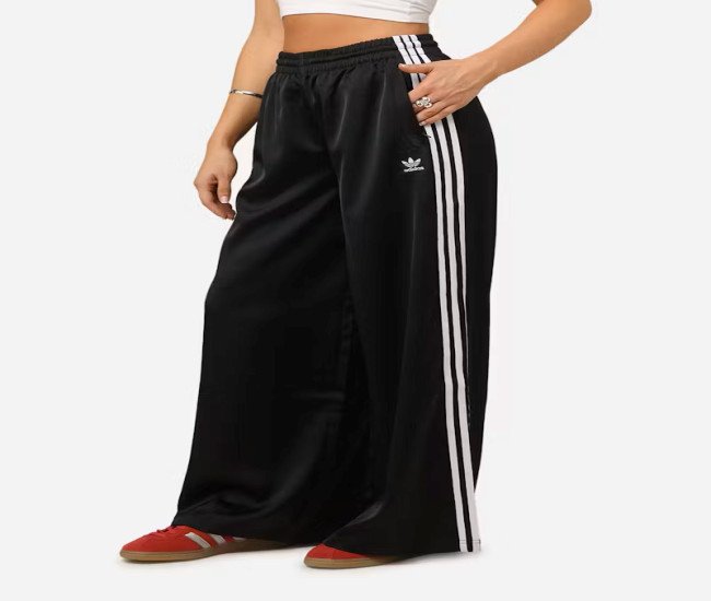 ADIDAS Women's Satin Wide Leg Pants