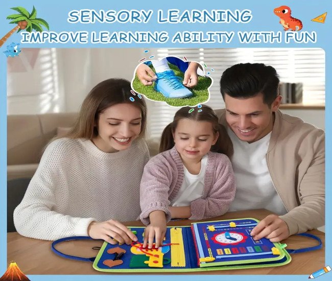 Early Educational Toy, Essential Travel Toys, Practice Board For Kids, Sensory Board For Learning Numbers, Letters And Fine Motor Skills