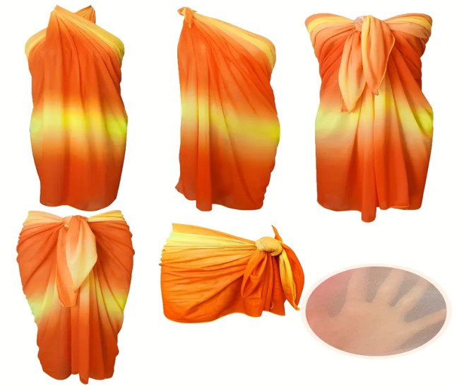 Fastest delivery: 5 business daysTie-Dye Gradient Women'S Sun Protection Shawl Cover-Up