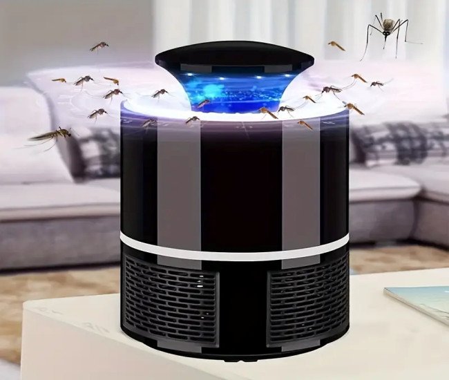 Fully Automatic Silent Mosquito Repellent - 1pc Household Indoor Photocatalytic Lamp Suction Device