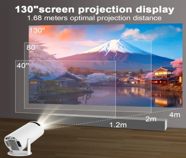 Magcubic HY300Pro Projector Android 11.0 260ANSI WiFi6 AU Plug Allwinner H713 Mali-G312 Dual Wifi HD 1280*720p wireless5.0 4K Auto Correction Home Theater