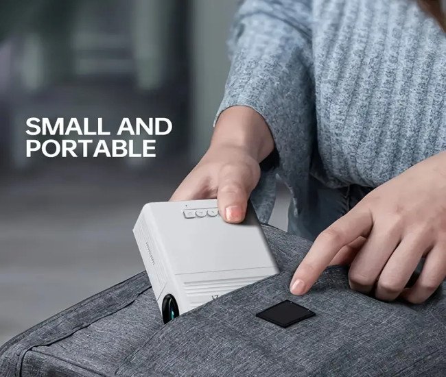 Professional High-definition Mini Projector Suitable For Home Cinemas And Outdoor Camping, Compatible HDTV, USB SD And Holder, Christmas, Halloween, Thanksgiving Gifts