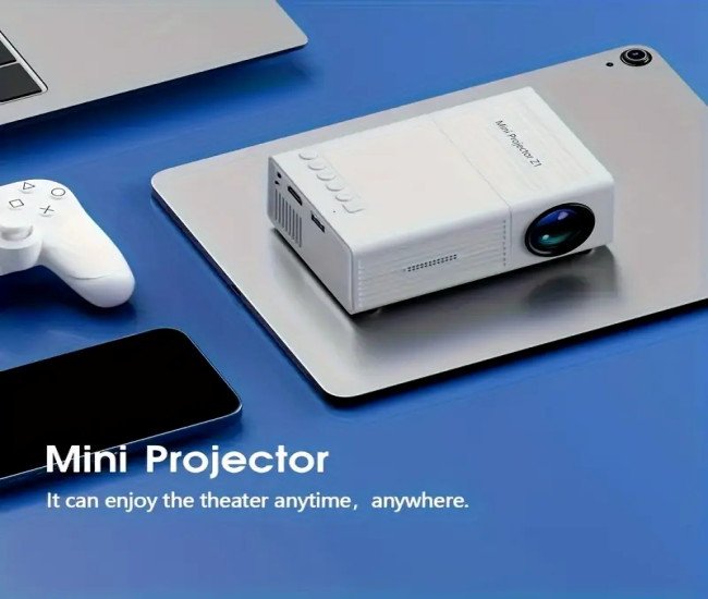 Professional High-definition Mini Projector Suitable For Home Cinemas And Outdoor Camping, Compatible HDTV, USB SD And Holder, Christmas, Halloween, Thanksgiving Gifts