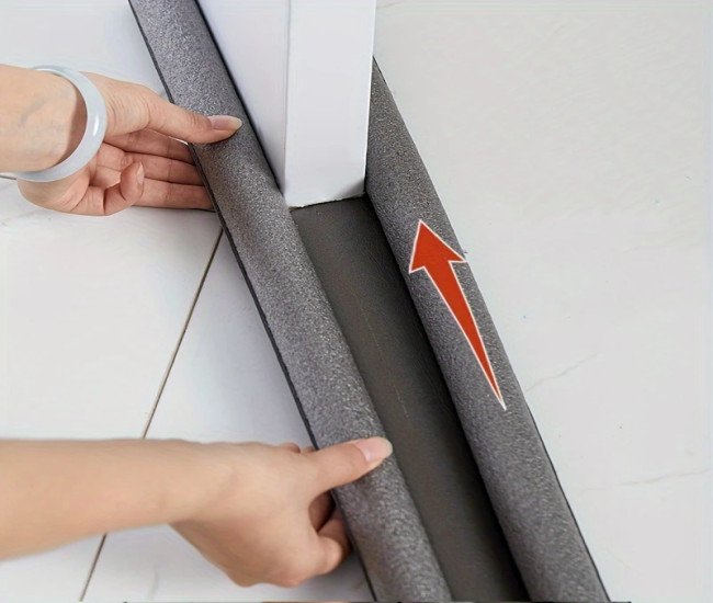 Commercial-Grade Plastic Door Bottom Seal, Flexible And Non-Stick, Suitable for Office Furniture