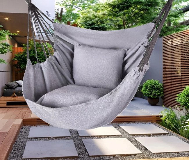 Swing Chair - Portable Outdoor Camping Rocker, Hanging Durable Swing Chair, Outdoor Travel and Camping Leisure Chair