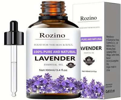 100ml Relaxation Lavender Essential Oil - For Skin Care, Massage, Shower, Diffuser - 1For Face, Body, Nails, Hair, Eyelashes