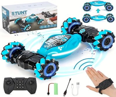 360° Flip All Terrain Monster Truck Gesture Remote Control Car Toys for Boys with Lights and Music