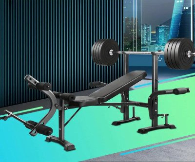 [8-in-1 Press Weight Bench] Weight Bench 8-in-1 Press Multi-Station