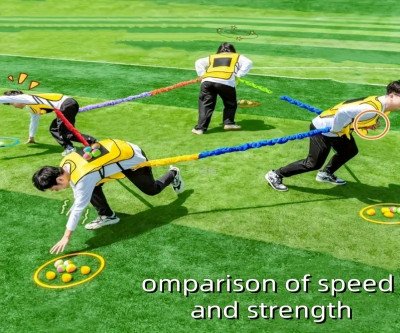 An ideal activity tool for groups, running rope races in various directions, perfect for intimate family relationships, super suitable for outdoor and indoor sports, as well as Christmas and New Year gifts, no need for batteries