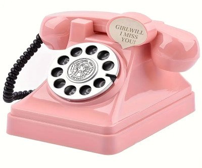Creative And Cute Vintage Telephone Piggy Bank, Suitable for Both Boys And Girls, Ideal Gift for Children, Perfect Prop for Children'S Photography, Room Decoration, And Photo-Taking