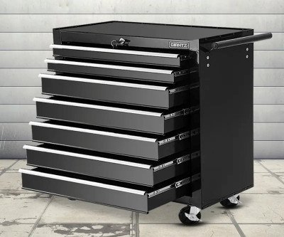Giantz Tool Box Trolley Chest Cabinet 7 Drawers Storage Garage Toolbox Boxes Set