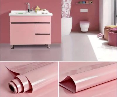 New! High-Gloss White Pearl Finish Self-Adhesive Wallpaper - Waterproof, Oil-Resistant, Easy Installation for Kitchen & Bathroom Cabinets - Ideal for Furniture Refurbishment, Furniture Refurbishing|Modern Kitchen Decor|Easyinstall Wallpaper