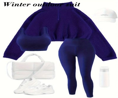 New Solid Color Elastic Yoga Pants with Fleece Half-Zip Hoodie Set for Running and Fitness, Autumn/Winter Sportswear Three-Piece Outfit (No Accessories)