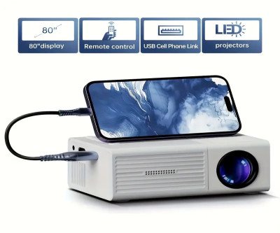 Professional High-definition Mini Projector Suitable For Home Cinemas And Outdoor Camping, Compatible HDTV, USB SD And Holder, Christmas, Halloween, Thanksgiving Gifts