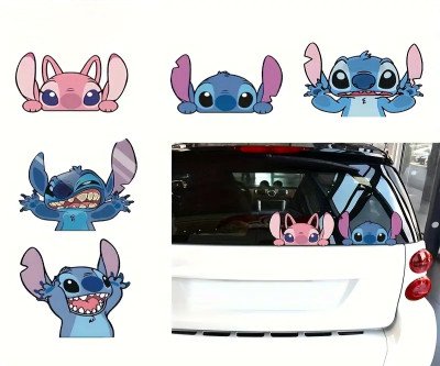 Real Disney Stedge Cartoon Car Stickers, Paper Material, Holiday Vehicle Decoration, Suitable for New Year, Christmas, Hank Card, Birthday and Valentine's Day Gifts